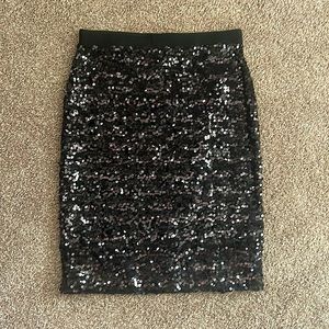 H&M Sequin Pencil Skirt